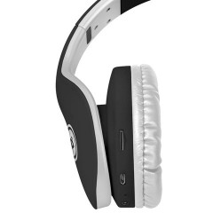 Наушники с микрофоном (гарнитура) DEFENDER FREEMOTION B525, Bluetooth, беспроводные, черные с белым, 63525 - фото 4