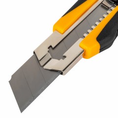 Нож универсальный мощный, 25 мм, BRAUBERG EXTRA-DL, с двумя фиксаторами, резиновые вставки, 238732 Нож универсальный мощный, 25 мм, BRAUBERG EXTRA-DL, с двумя фиксаторами, резиновые вставки, 238732 - фото 4
