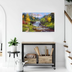Картина стразами (алмазная мозаика), 40х50 см, ОСТРОВ СОКРОВИЩ "Горный ручей", без подрамника, 663864 Картина стразами (алмазная мозаика), 40х50 см, ОСТРОВ СОКРОВИЩ "Горный ручей", без подрамника, 663864 - фото 5