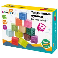 Тактильные кубики, сенсорные, ЭКО 12 штук, BAMBOX BABY (БАМБОКС БЭБИ), 665900 - фото 21