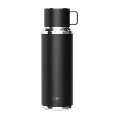 Термос 0,75 л JOYLUX (ДЖОЙЛЮКС) ULTRA, нержавеющая сталь SUS316, крышка/кружка, питейник, сито, черный матовый, 700314 - фото 2