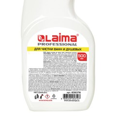 Средство для чистки ванн и душевых 500 мл LAIMA PROFESSIONAL, распылитель, 606376 - фото 4