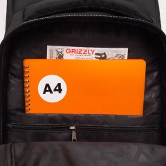 Рюкзак GRIZZLY школьный, анатомическая спинка, 3 отделения, для мальчиков, "ANGER", 42х31х22 см, RU-538-4/1 Рюкзак GRIZZLY школьный, анатомическая спинка, 3 отделения, для мальчиков, "ANGER", 42х31х22 см, RU-538-4/1 - фото 10