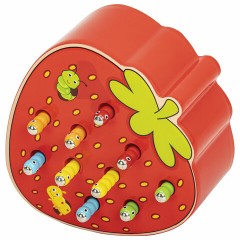 Сортер-рыбалка магнитный деревянный развивающий "Клубника", BRAUBERG KIDS, 665245 - фото 3