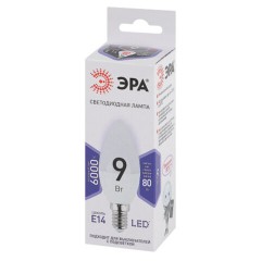 Лампа светодиодная ЭРА STD, 9 (80) Вт, цоколь E14, свеча, холодный белый свет, 35000 ч., LED B35-9W-860-E14, Б0031403 Лампа светодиодная ЭРА STD, 9 (80) Вт, цоколь E14, свеча, холодный белый свет, 35000 ч., LED B35-9W-860-E14, Б0031403 - фото 4
