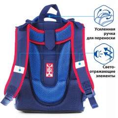 Ранец BRAUBERG PREMIUM, 2 отделения, с брелоком, дополнительный объем, для мальчиков, "Гоночный клуб", 38х29х18 см, 227819 - фото 17