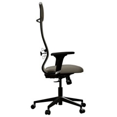 Кресло МЕТТА "ErgoLife" 10 B1-162D, пластик, синхромеханизм, 2D-подлокотники, ткань, бежевое - фото 5