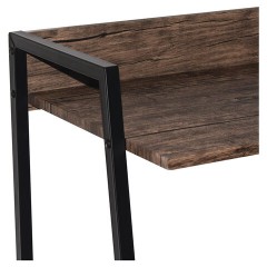 Стол на металлокаркасе BRABIX "LOFT CD-003", 640х420х840 мм, цвет морёный дуб, 641215 - фото 6