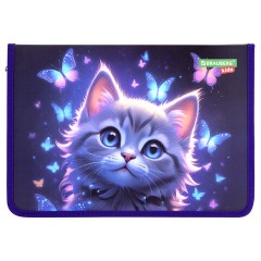 Папка для тетрадей BRAUBERG KIDS А4, 1 отделение, пластик, молния вокруг, "Curious cat", 273336 Папка для тетрадей BRAUBERG KIDS А4, 1 отделение, пластик, молния вокруг, "Curious cat", 273336 - фото 2