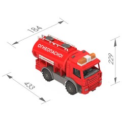 Машина игрушечная СПЕЦТЕХНИКА: Цистерна "Огнеопасно", пластик, 43,3x18,4x22,9 см, НОРДПЛАСТ, 206 - фото 2