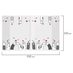 Обложки "PAWS" для тетрадей и дневников, КОМПЛЕКТ 10 шт., ПЛОТНЫЕ, 210х350 мм, 110 мкм, FUNSTER (ФАНСТЕР), 274086 - фото 5