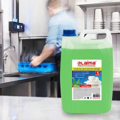 Средство для мытья посуды 5 л, LAIMA PROFESSIONAL концентрат, "Алоэ Вера", 602298 Средство для мытья посуды 5 л, LAIMA PROFESSIONAL концентрат, "Алоэ Вера", 602298 - фото 4