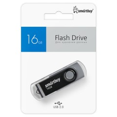 Флеш-диск 16 GB SMARTBUY Twist USB 2.0, черный, SB016GB2TWK - фото 9