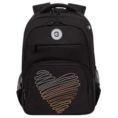 Рюкзак GRIZZLY школьный, анатомическая спинка, 2 отделения, для девочек, "DIAMOND HEART", 39х30х20 см, RG-568-3/1 Рюкзак GRIZZLY школьный, анатомическая спинка, 2 отделения, для девочек, "DIAMOND HEART", 39х30х20 см, RG-568-3/1 - фото 2