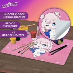 Настольное покрытие ЮНЛАНДИЯ, А4+, пластик, 33x23 см, "Anime pals", 272371 Настольное покрытие ЮНЛАНДИЯ, А4+, пластик, 33x23 см, "Anime pals", 272371 - фото 9