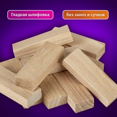 Игра настольная "БАШНЯ", 54 деревянных блока, BRAUBERG HOBBY, 665492 Игра настольная "БАШНЯ", 54 деревянных блока, BRAUBERG HOBBY, 665492 - фото 10