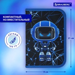 Пенал BRAUBERG, 1 отделение, полиэстер, 21х14 см, "Evil robot", 272328 Пенал BRAUBERG, 1 отделение, полиэстер, 21х14 см, "Evil robot", 272328 - фото 12