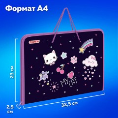 Папка для труда на молнии с ручками ПИФАГОР А4, 1 отделение, пластик, органайзер, "Leapfrog", 273388 - фото 12