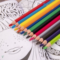 Карандаши цветные акварельные BRAUBERG PREMIUM AQUARELLE, 12 цветов, трехгранные, утолщенный грифель 4 мм, натуральное дерево, 181671 - фото 12