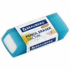 Ластики полупрозрачные BRAUBERG FRUITY НАБОР 4 штуки, размер ластика 54х23х10 мм, упаковка блистер, 271343 - фото 3