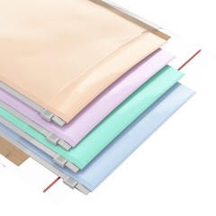 Папка-конверт на молнии ERICH KRAUSE "Matt Pastel Bloom" А5+ (250х180 мм), ассорти, 0,18 мм, 61170 - фото 7