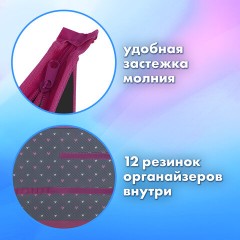 Папка для труда на молнии BRAUBERG А4, 2 отделения, органайзер, "Shining heart", 272210 Папка для труда на молнии BRAUBERG А4, 2 отделения, органайзер, "Shining heart", 272210 - фото 7