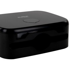 Диспенсер для полотенец LAIMA PROFESSIONAL PREMIUM BLACK (Система H2), Z-сложения, черный, ABS-пластик, 609522 - фото 6