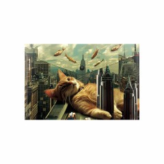 Папка-конверт с кнопкой ERICH KRAUSE "Big City Cats", A4, до 120 листов, непрозрачная, ассорти, 0,16 мм, 63511 - фото 2