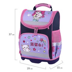 Ранец ЮНЛАНДИЯ WISE, 1 отделение, 3 кармана, устойчивое дно, "Anime hugs", 37x29х15 см, 272074 Ранец ЮНЛАНДИЯ WISE, 1 отделение, 3 кармана, устойчивое дно, "Anime hugs", 37x29х15 см, 272074 - фото 8