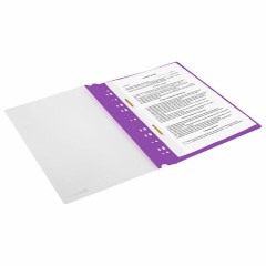 Скоросшиватель пластиковый с перфорацией BRAUBERG EXTRA, А4, 140/180 мкм, фиолетовый, 272897 Скоросшиватель пластиковый с перфорацией BRAUBERG EXTRA, А4, 140/180 мкм, фиолетовый, 272897 - фото 7