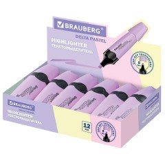 Текстовыделитель BRAUBERG "DELTA PASTEL", ЛАВАНДОВЫЙ, линия 1-5 мм, 151733 - фото 10