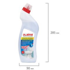 Средство для уборки туалета кислотное 750 г, LAIMA PROFESSIONAL "Морской бриз-WC Гель", утенок, 604794 - фото 5