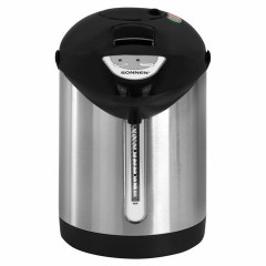 Термопот SONNEN TP-28, 3 л, 900 Вт, 1 температурный режим, ручной насос, сталь, черный/серебро, 456712 Термопот SONNEN TP-28, 3 л, 900 Вт, 1 температурный режим, ручной насос, сталь, черный/серебро, 456712 - фото 2