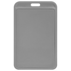 Бейдж вертикальный (85х54 мм), серый, МАТОВАЯ ПОВЕРХНОСТЬ, BRAUBERG EXTRA, 238813 - фото 2