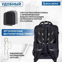 Рюкзак BRAUBERG FUNCTIONAL с отделением для ноутбука, 2 отделения, USB-порт, Solid, 46х31х15 см, 272575 Рюкзак BRAUBERG FUNCTIONAL с отделением для ноутбука, 2 отделения, USB-порт, Solid, 46х31х15 см, 272575 - фото 16