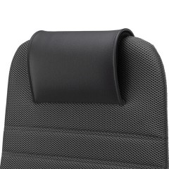 Кресло офисное МЕТТА "SU-B-10" хром, ткань-сетка, сиденье и спинка мягкие, черное - фото 9