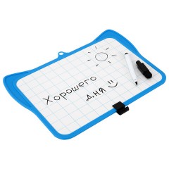 Доска маркерная двусторонняя 19,5x28 см, с маркером, в клетку/белая, фигурная рамка, FUNSTER (ФАНСТЕР), 238992 - фото 6