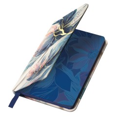 Еженедельник датированный 2026 МАЛЫЙ ФОРМАТ 95х155 мм, А6, BRAUBERG "Vista", под кожу, "Цветы", 117204 - фото 4