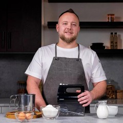 Миксер TIMBERK T-HM40S50, 700 Вт, 5 скоростей, 2 венчика, 2 крюка для теста, контейнер, черный Миксер TIMBERK T-HM40S50, 700 Вт, 5 скоростей, 2 венчика, 2 крюка для теста, контейнер, черный - фото 11