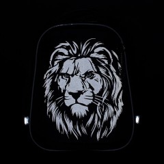 Ранец BRAUBERG SHINY, 2 отделения, с брелком, "Savage lion", светящийся рисунок, 38х28х14 см, 272039 - фото 7