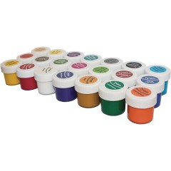 Гуашь ЛУЧ "Школа творчества", 21 цвет по 20 мл, без кисти, картонная упаковка, 29С 1755-08 - фото 2