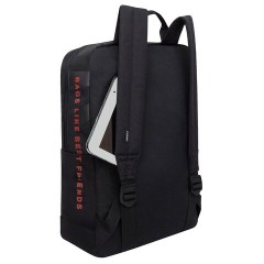 Рюкзак GRIZZLY, карман-антивор, "TOTAL BLACK", 42х28х12 см, RQL-513-2/3 Рюкзак GRIZZLY, карман-антивор, "TOTAL BLACK", 42х28х12 см, RQL-513-2/3 - фото 4