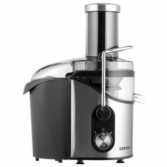 Соковыжималка CENTEK CT-1212, 1200 Вт, стакан 1,1 л, емкость для жмыха 1,7 л, металл, сталь/черный - фото 2