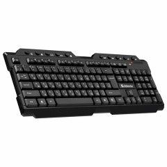 Клавиатура беспроводная DEFENDER Element HB-195 RU, USB, 114 клавиш, черная, 45195 Клавиатура беспроводная DEFENDER Element HB-195 RU, USB, 114 клавиш, черная, 45195 - фото 2