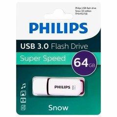 Флеш-диск 64 GB PHILIPS SNOW, разъем USB 3.0, фиолетовый, FM64FD75B/97 Флеш-диск 64 GB PHILIPS SNOW, разъем USB 3.0, фиолетовый, FM64FD75B/97 - фото 3