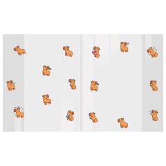 Обложки "CAPYBARAS" для тетрадей и дневников, КОМПЛЕКТ 10 шт., ПЛОТНЫЕ, 210х350 мм, 110 мкм, FUNSTER (ФАНСТЕР), 274087