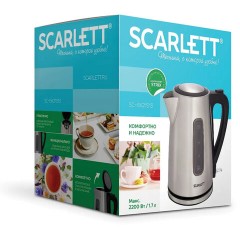 Чайник SCARLETT SC-EK21S13, 1,7 л, 2200 Вт, закрытый нагревательный элемент, стальной Чайник SCARLETT SC-EK21S13, 1,7 л, 2200 Вт, закрытый нагревательный элемент, стальной - фото 2