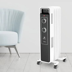 Обогреватель масляный ROYAL CLIMA ROR-PR5-1000M, 1000 Вт, 5 секций, белый Обогреватель масляный ROYAL CLIMA ROR-PR5-1000M, 1000 Вт, 5 секций, белый - фото 4