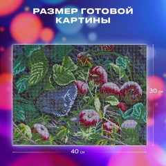 Картина стразами (алмазная мозаика) 30х40 см, ОСТРОВ СОКРОВИЩ "Ёжик", без подрамника, 662564 Картина стразами (алмазная мозаика) 30х40 см, ОСТРОВ СОКРОВИЩ "Ёжик", без подрамника, 662564 - фото 13