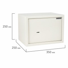 Сейф мебельный DASWERK SC-250KL (250х350х250 мм), ключевой замок, бежевый, 291344 - фото 4